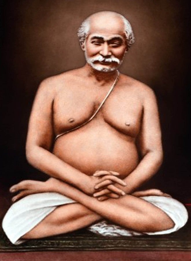 ZIG-ZAG zig zag Shyama Charan Lahiri Mahasaya ji Photo Picture Frame Size Medium (13.5 x 9.5 inches, Acrylic Glass) Wall Mount - Image 1